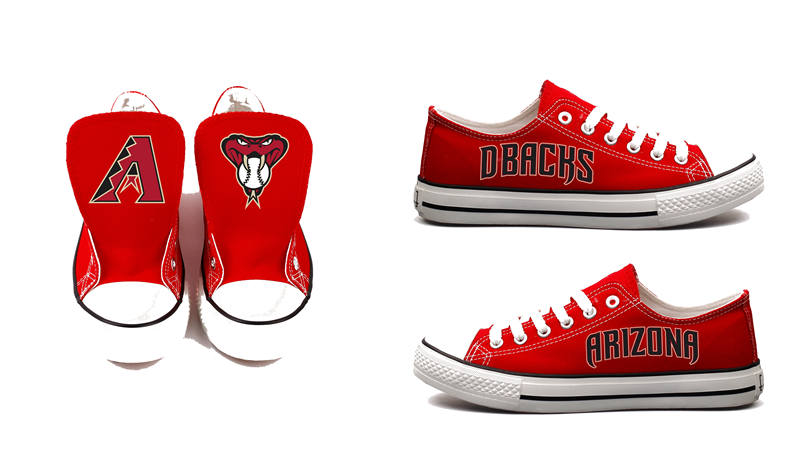 Women's Arizona Diamondbacks Repeat Print Low Top Sneakers 001